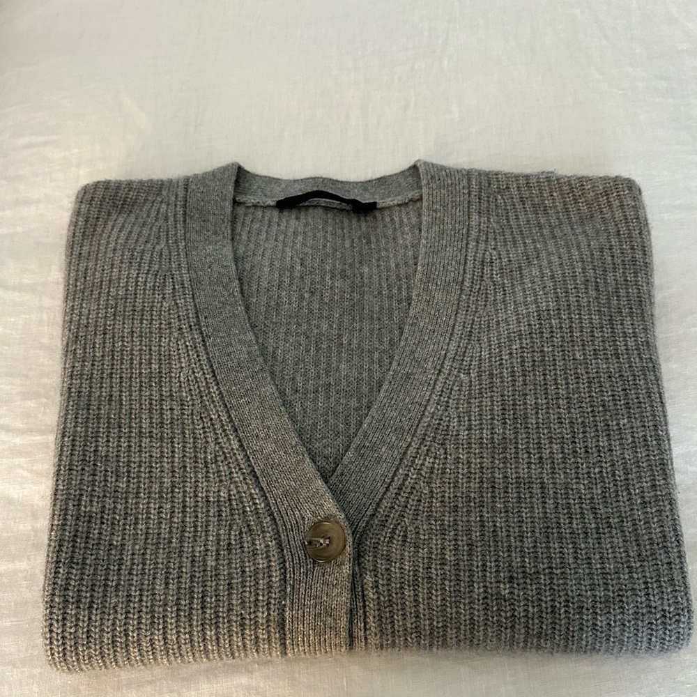 Jenni Kayne Cashmere Cocoon Cardigan in Heather Grey